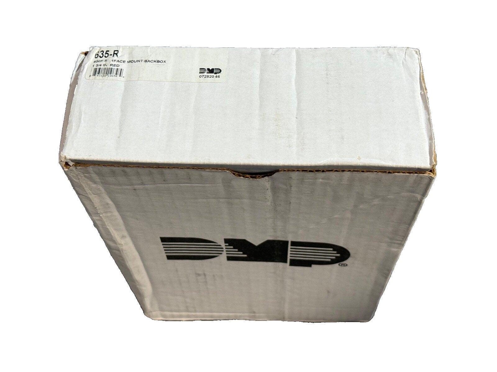 DMP 635-R surface mount backbox for fire alarm systems, 1 3/4 inch red, new in box