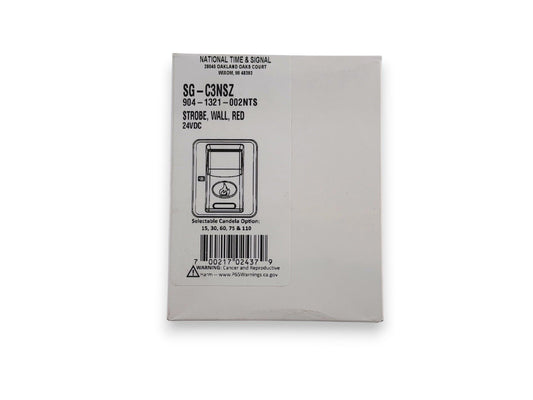 National Time & Signal SG-C3NSZ Fire Alarm Strobe Wall Red (NEW IN BOX)
