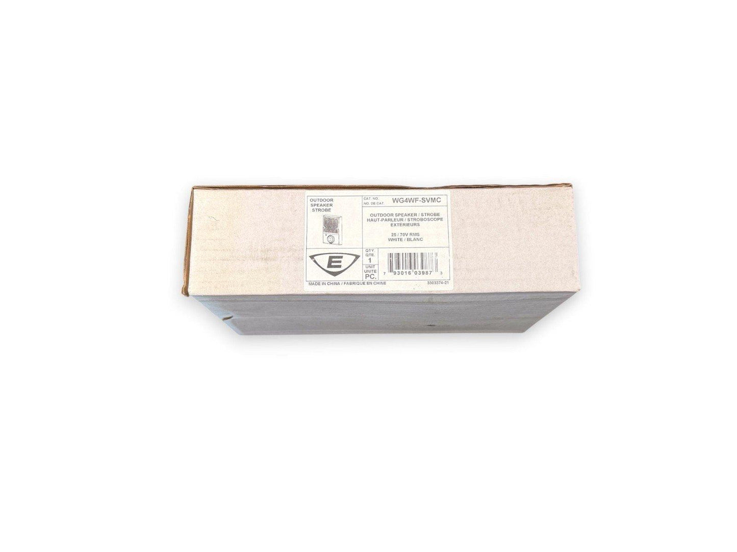 White outdoor fire alarm speaker strobe WG4WF-SVMC box, 25/70V RMS, made in China