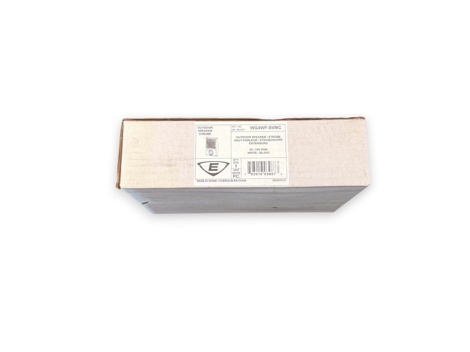 White outdoor fire alarm speaker strobe WG4WF-SVMC box, 25/70V RMS, made in China