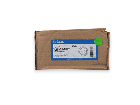 System Sensor SCWL-CLR-ALERT Strobe Ceiling White Alert (NEW IN BOX)