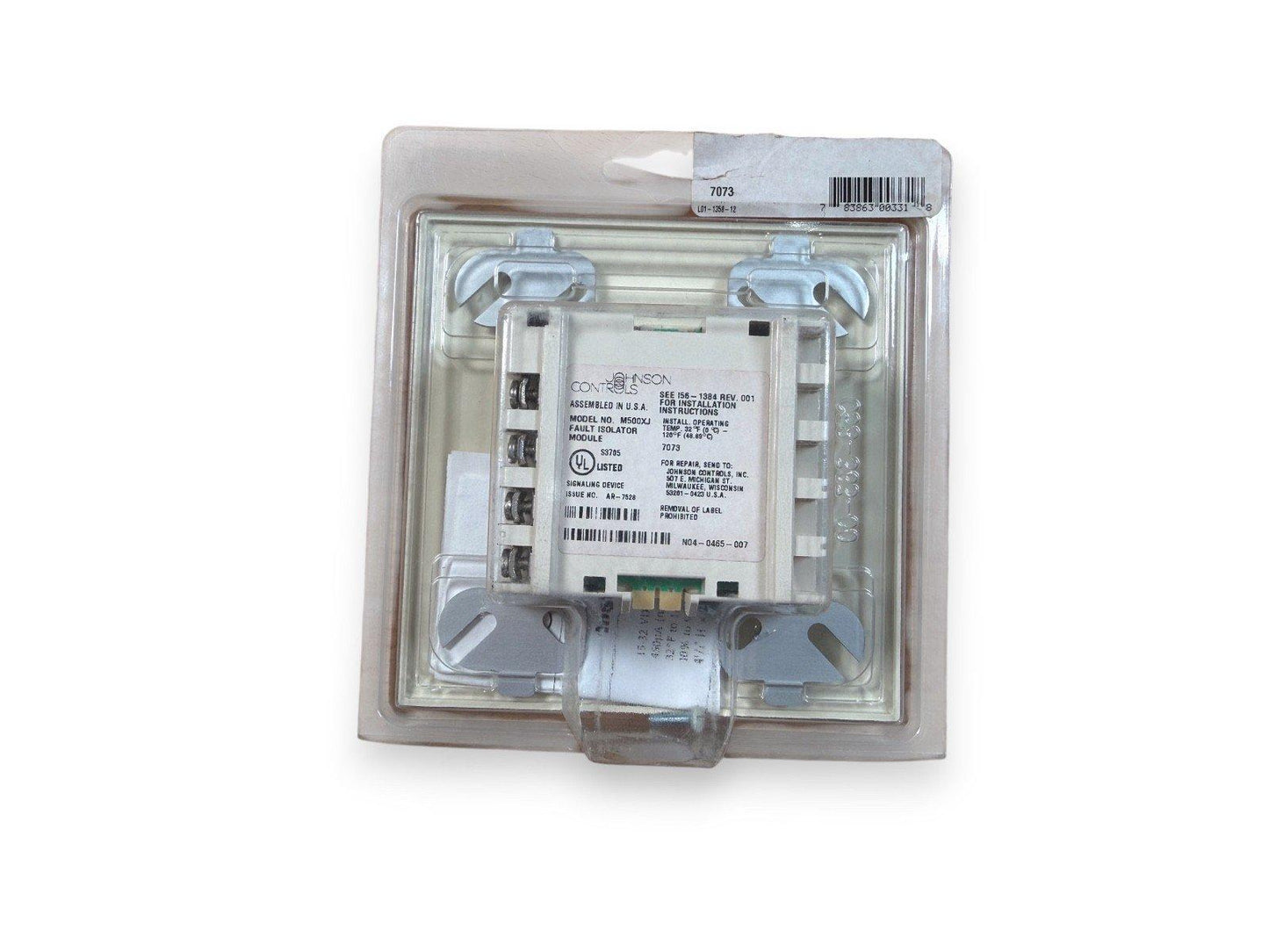 Johnson Controls M500XJ Fault Isolator Module for fire alarm systems, new in sealed packaging