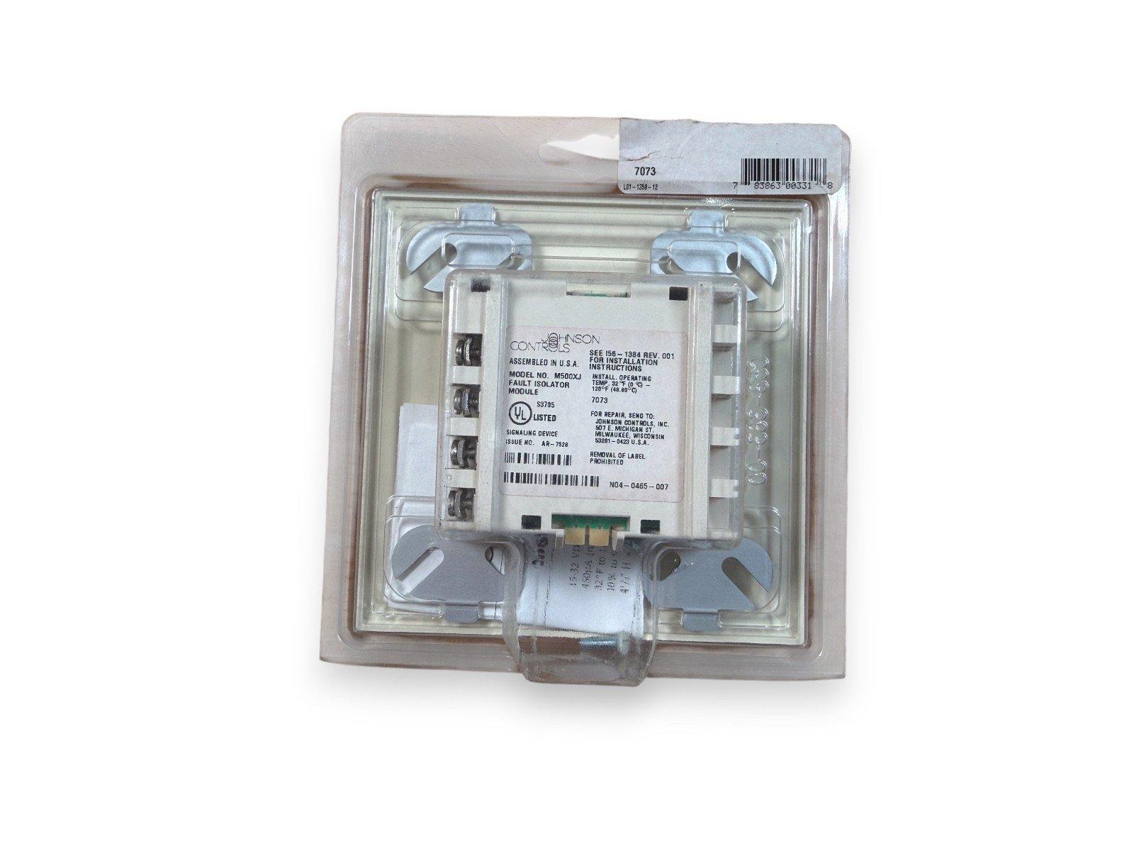 Johnson Controls M500XJ Fault Isolator Module for fire alarm systems, new in sealed packaging
