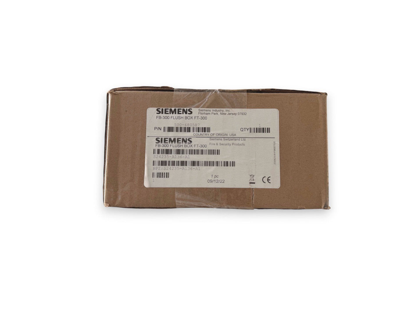 Siemens FB-300 500-680587 S24235-A136-A1 Flush Box FT-300 (NEW IN BOX)