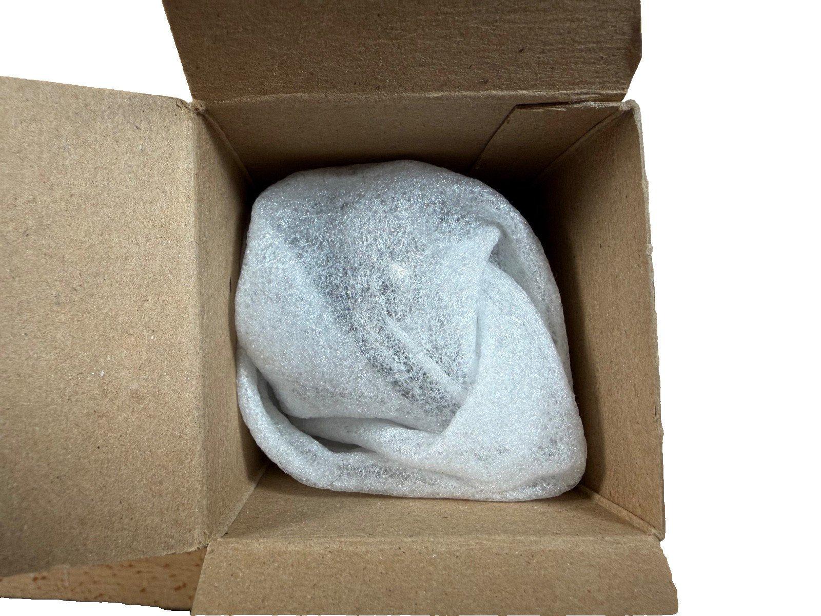 Fire alarm equipment wrapped in bubble wrap inside a shipping box