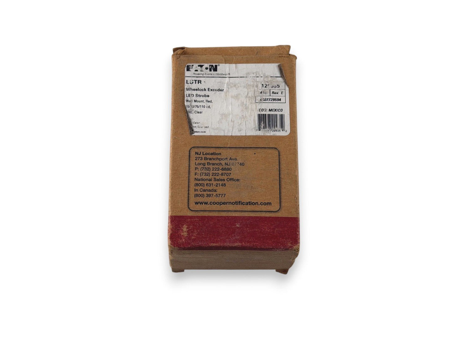 Eaton Wheelock LSTR 120935 Fire Alarm Strobe Wall Red (NEW IN BOX)