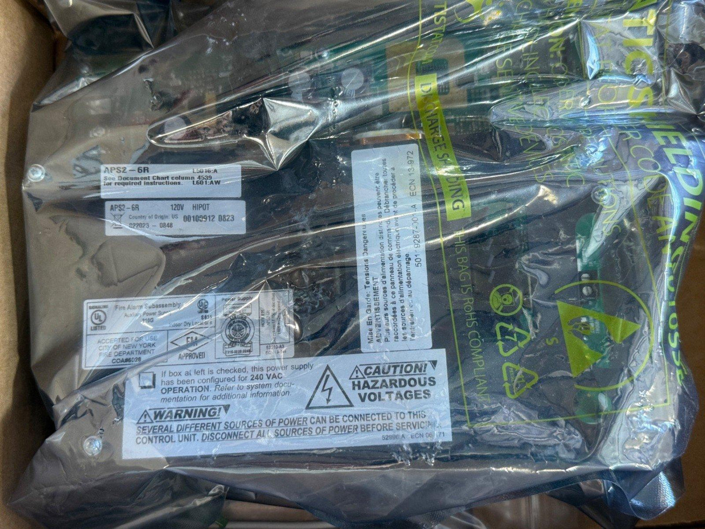 NOTIFIER APS2-6R Fire Alarm Auxiliary Power Supply (NEW IN BOX)