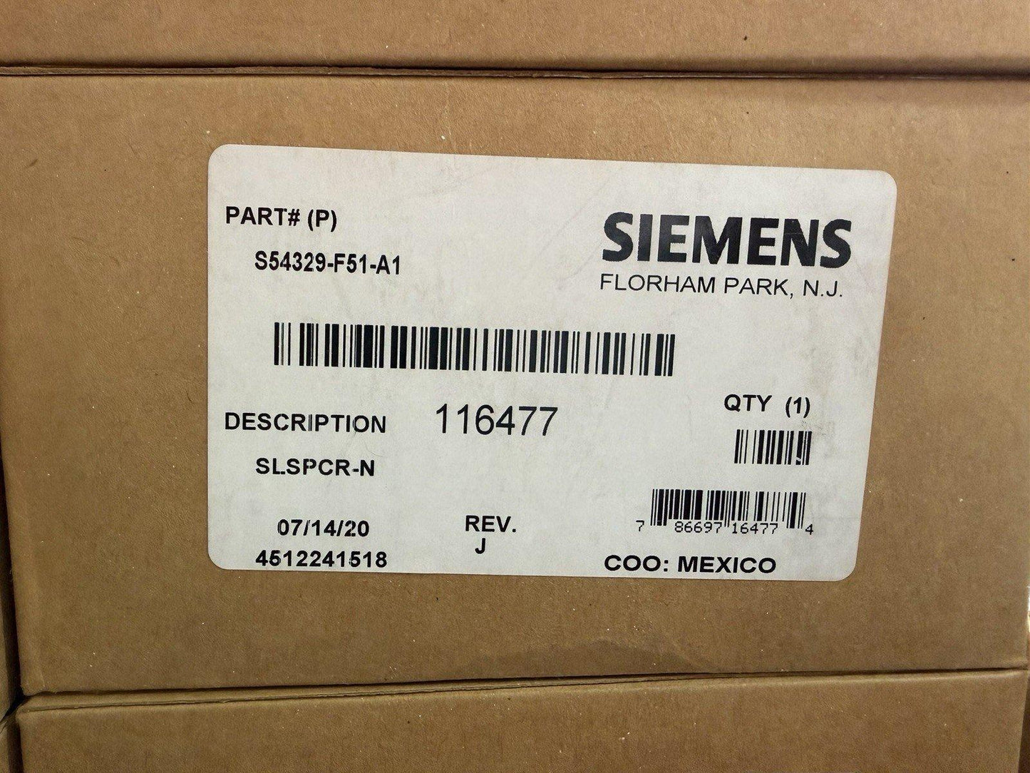 Siemens SLSPCR-N S54329-F51-A1 Fire Alarm Speaker Ceiling Red (NEW IN BOX)