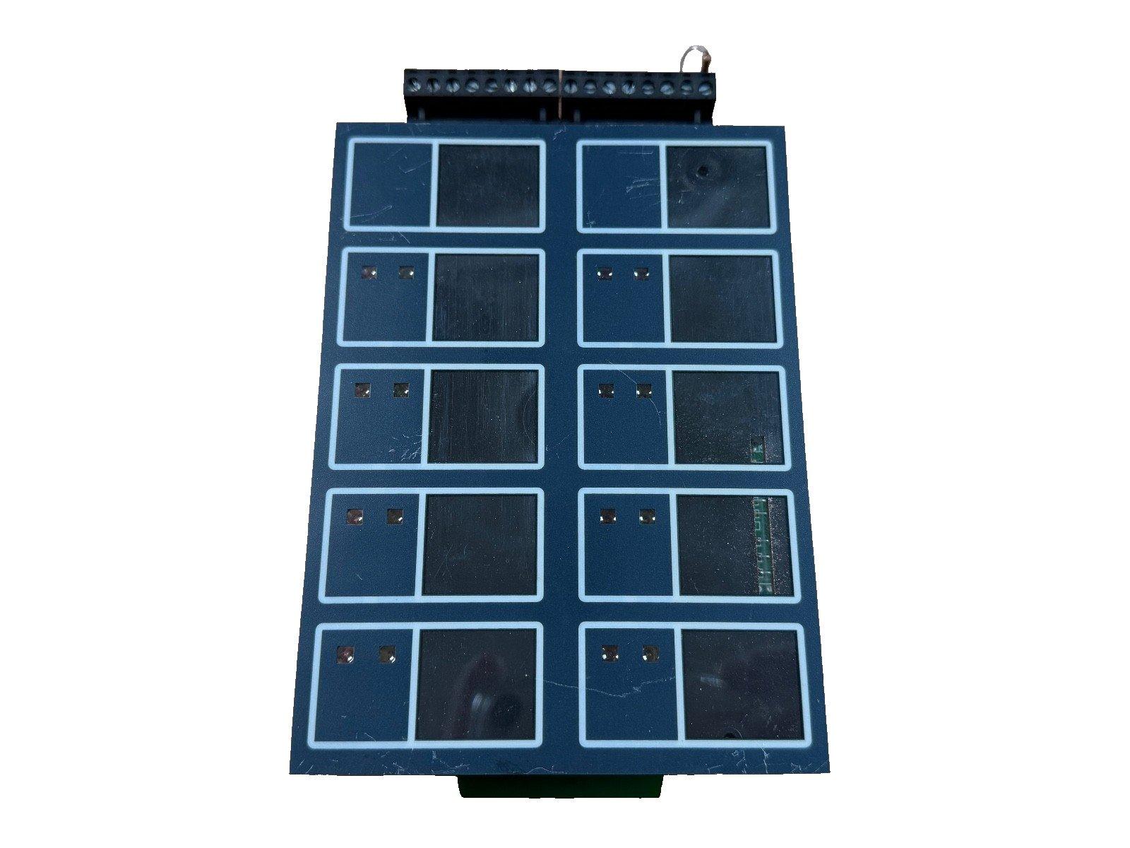Fire alarm control panel module with terminal block and indicator slots