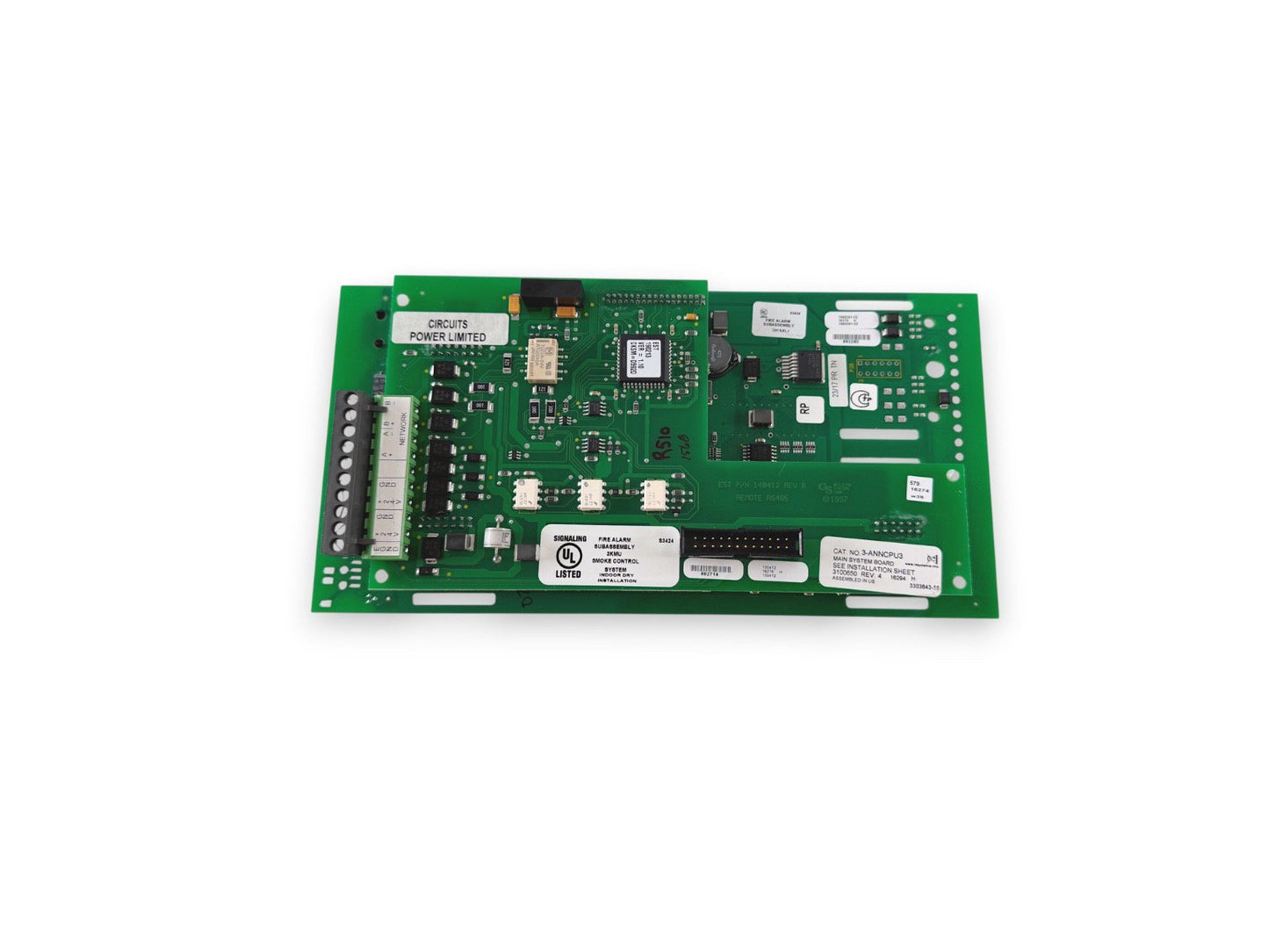 EST Edwards 3-ANNCPU3 Fire Alarm EST 3 Annunciator CPU