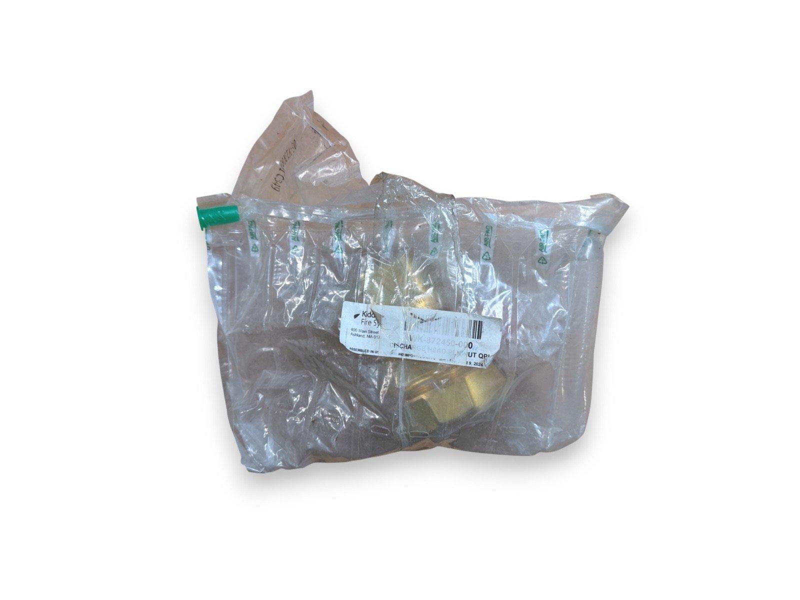 Kidde fire alarm discharge head in sealed plastic packaging, model WK-872450-000