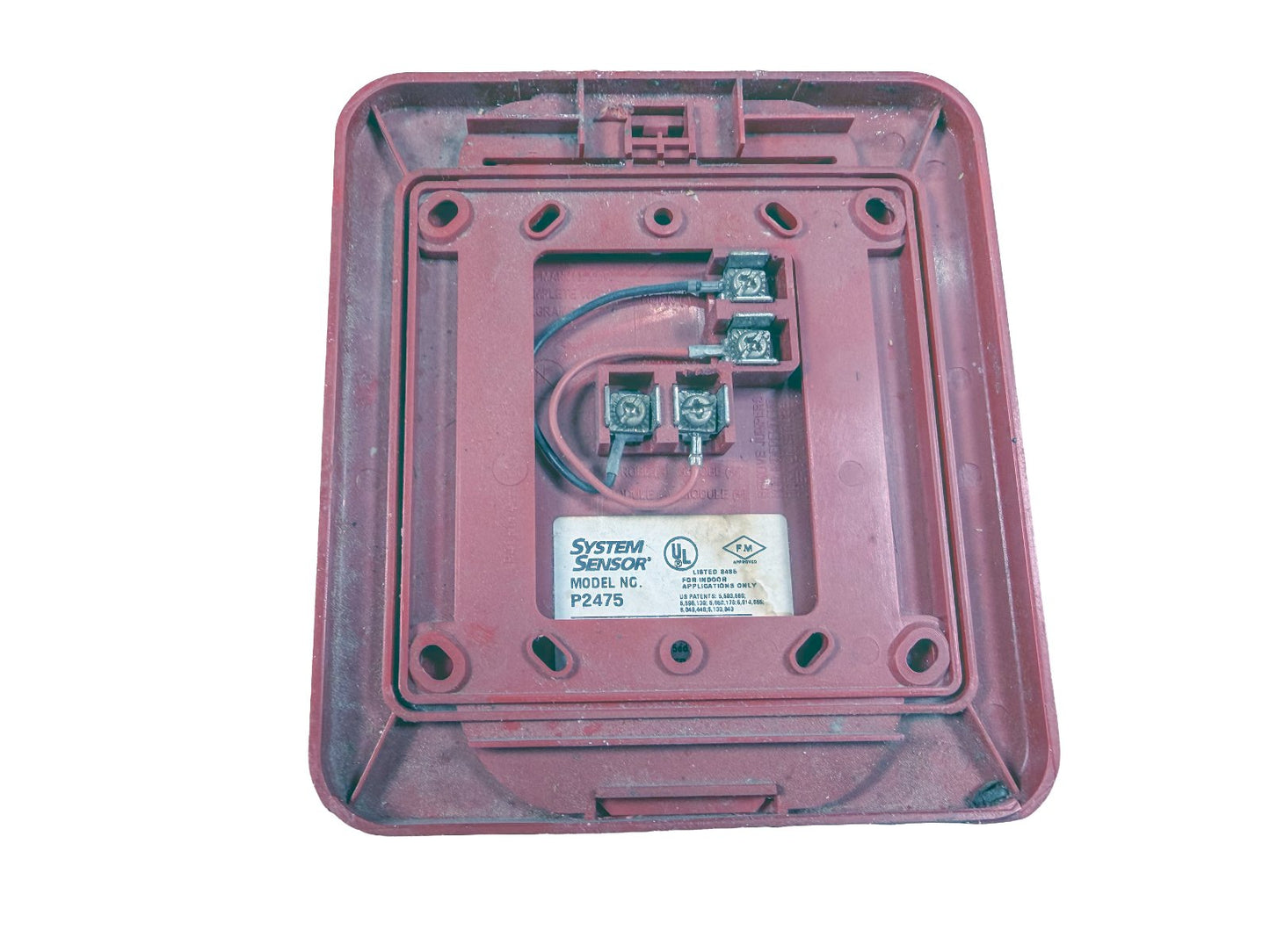 System Sensor P2475 Fire Alarm Horn Strobe Wall Red
