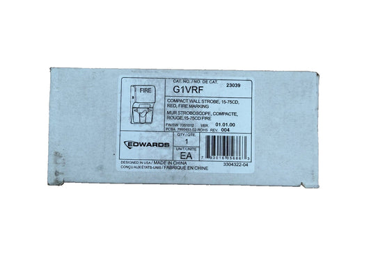 EST Edwards G1VRF Fire Alarm Strobe Wall Red (NEW IN BOX)