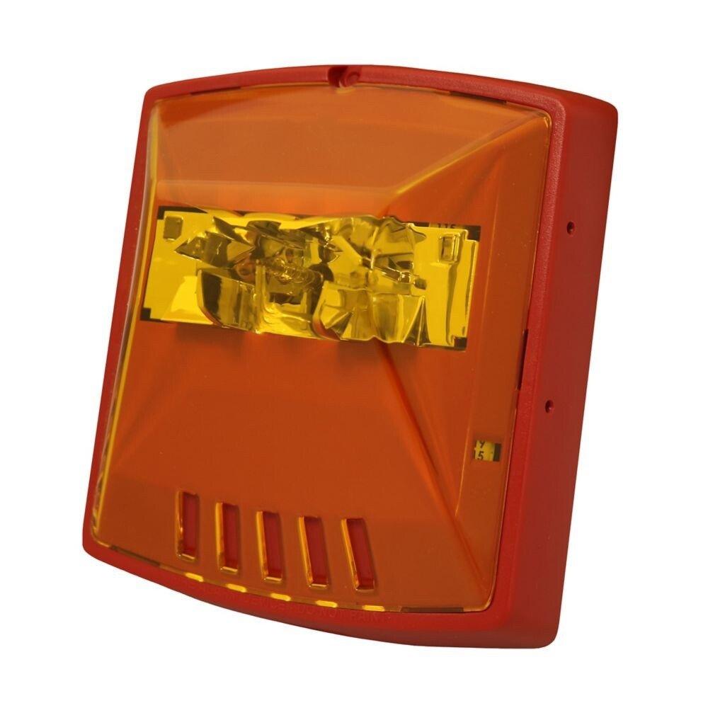 Eaton Wheelock STR-NA Strobe Wall Red Amber Lens No Text (NEW IN BOX)