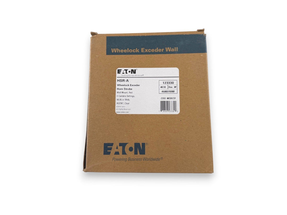 Eaton Wheelock HSR-A 123330 Horn Strobe Wall Red Agent (NEW IN BOX)