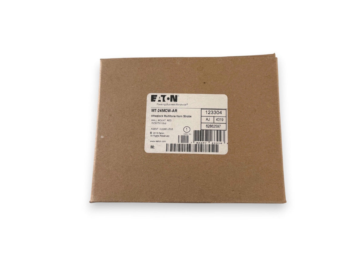 Eaton Wheelock MT-24MCW-AR Multitone Horn Strobe Wall Red Agent (NEW IN BOX)