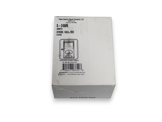Potter S-24WR Fire Alarm Strobe Wall Red (NEW IN BOX)