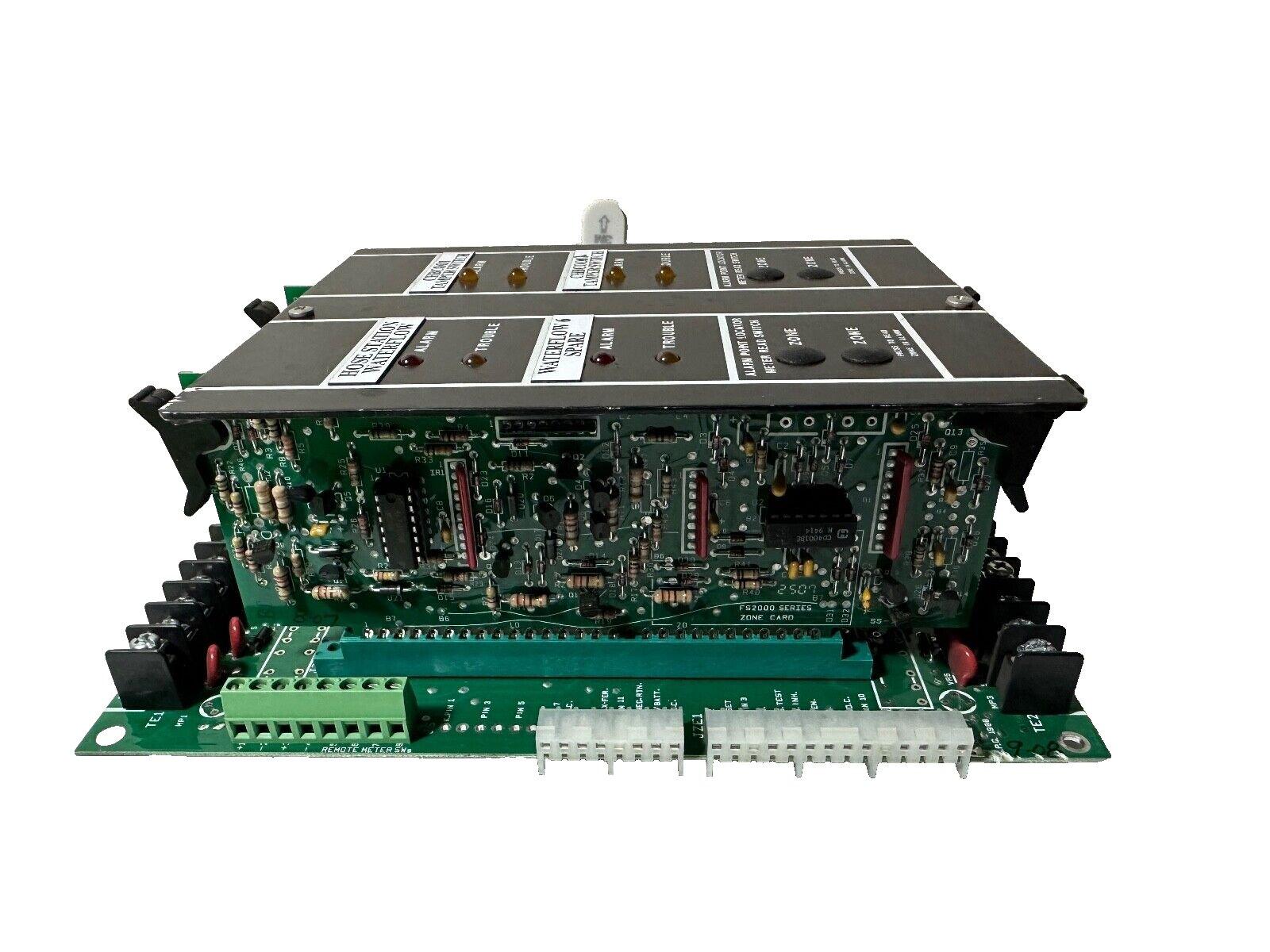 FS2000 Series fire alarm zone card with indicator lights and terminal connectors for commercial systems