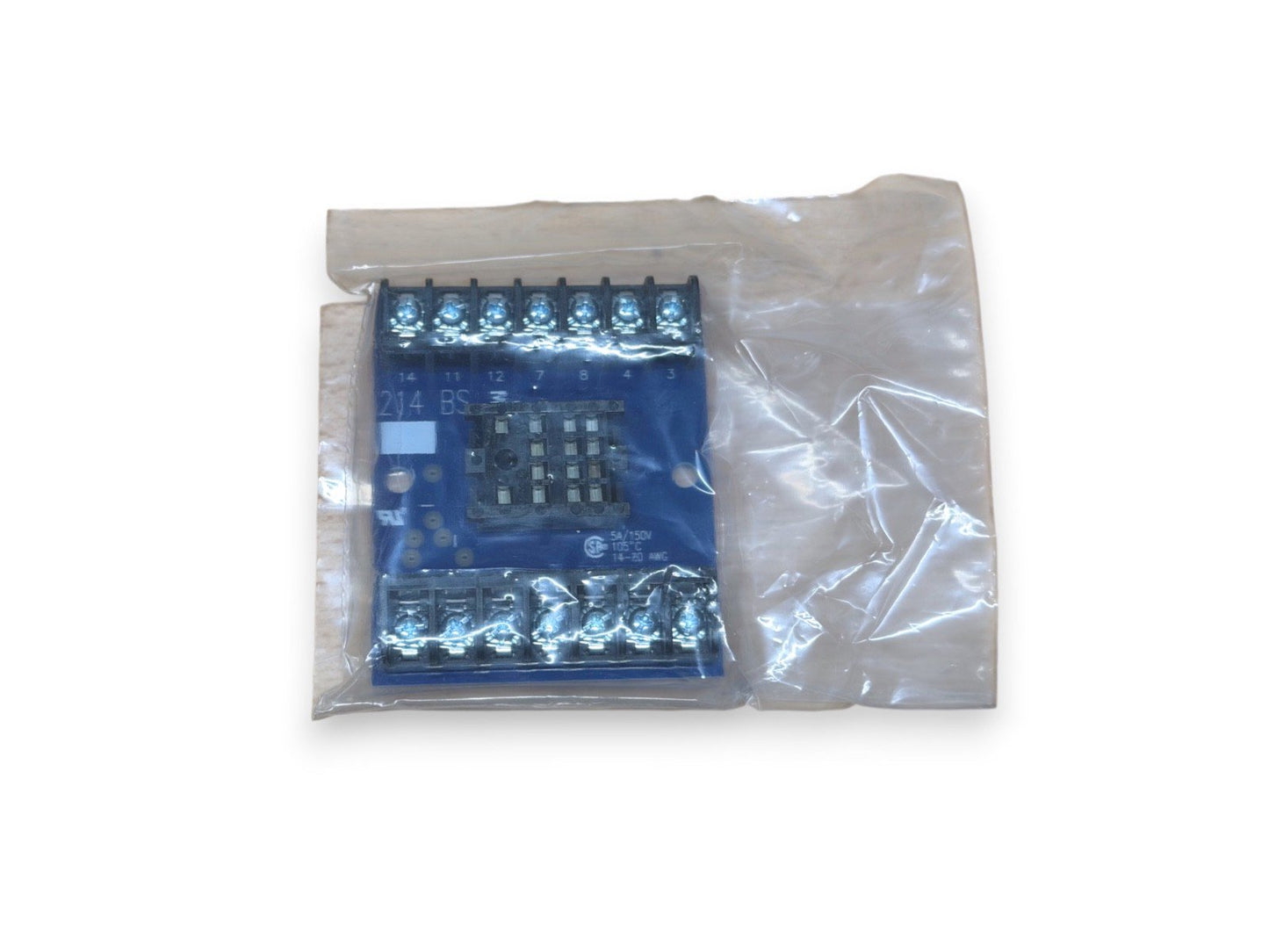 Tyco Electronics 214BS 214-BS 214 BS Relay Socket 5A 150V 14-20AWG (NEW IN BOX)
