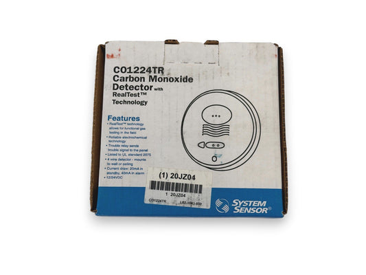 System Sensor CO1224TR Carbon Monoxide Detector Replace Sep 2031 (NEW IN BOX)