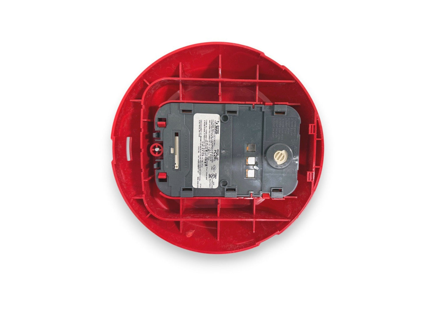 System Sensor PC2RL Fire Alarm Horn Strobe Ceiling Red No Mounting Plate