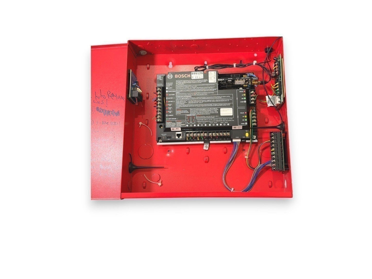 Bosch B9512G Fire Alarm Control Panel with Cabinet - PASSWORD UNKNOWN