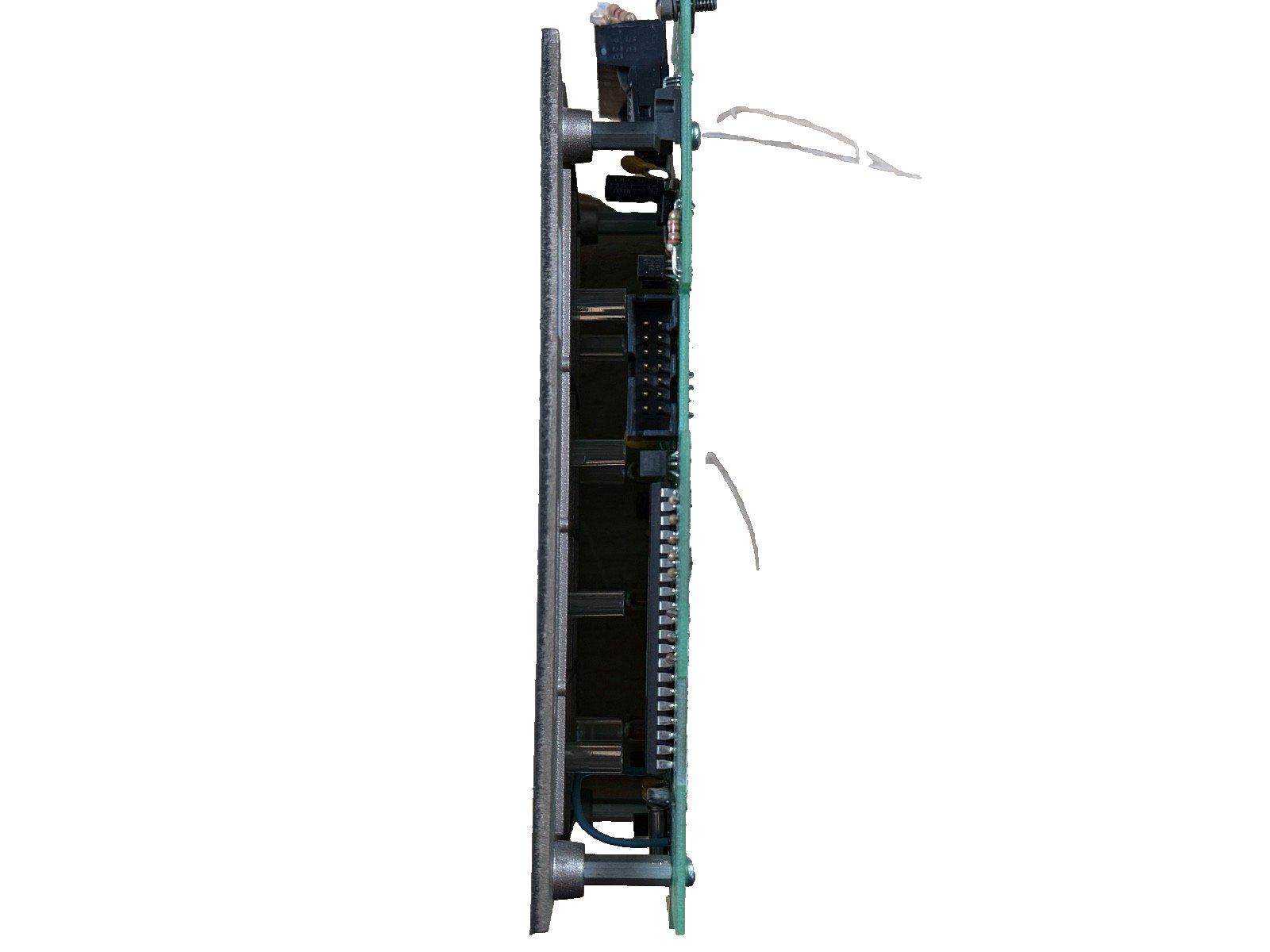 Fire alarm control panel circuit board with connectors and mounting hardware