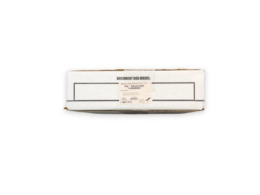 Space Age Electronics fire alarm system rec doc box, part number SSU01690, used equipment packaging