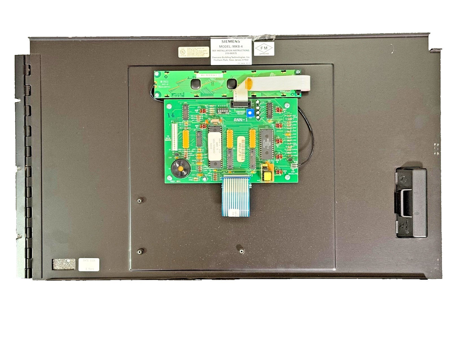 Siemens MKB-4 + ANN-1 315-093575 Fire Alarm Control Panel Annunciator Display
