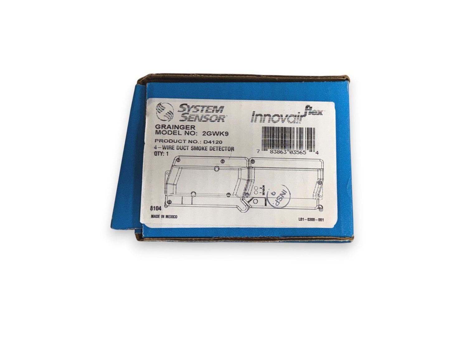System Sensor D4120 Fire Alarm Duct Smoke Detector (NEW IN BOX)