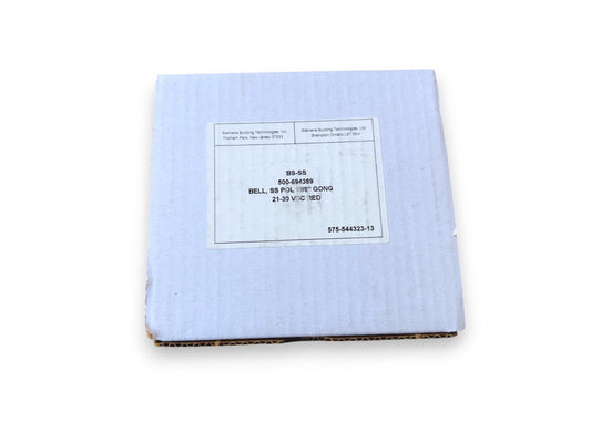 Siemens BS-SS 500-649389 Fire Alarm Bell SS POL W/6" Gong 24VDC Red (NEW IN BOX)