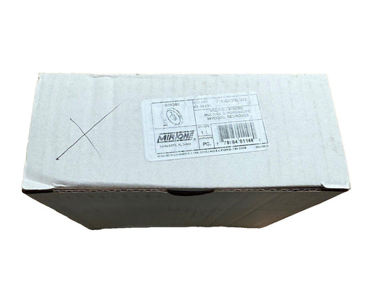 Mirion fire alarm strobe light box, 24VDC, red, new surplus equipment