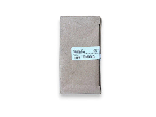 Fire alarm module in cardboard packaging with part number label, non-addressable AV M-C component