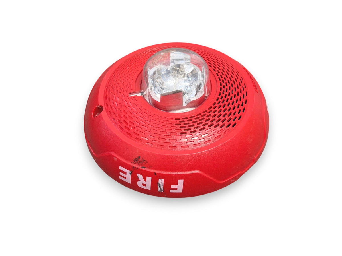 System Sensor SPSCRL Fire Alarm Speaker Strobe Ceiling Red
