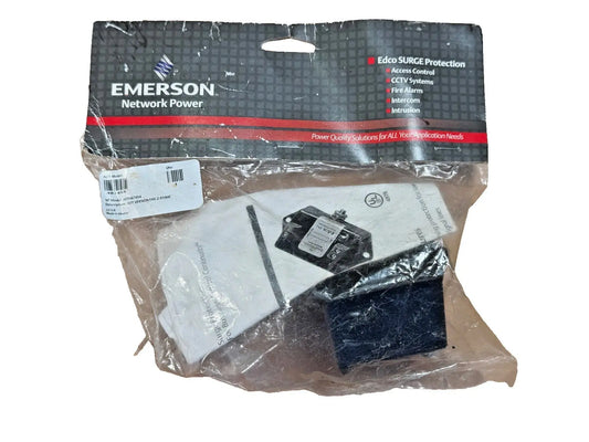 Emerson Edco SURGE Protection device in a clear, sealed packaging with product details visible.