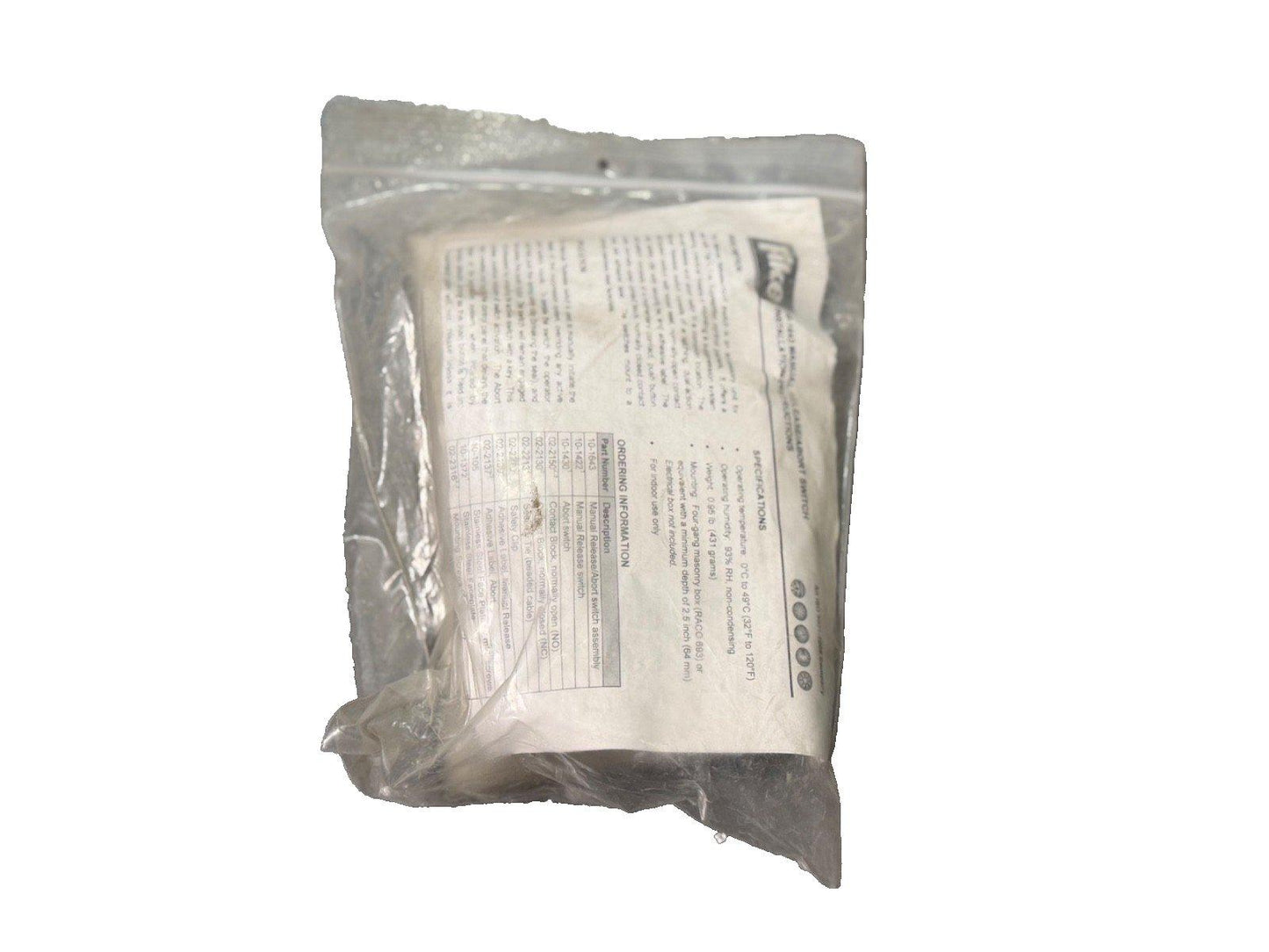 Fike 10-1643 Double Combination Manual Release System Abort Switch (NEW IN BOX)