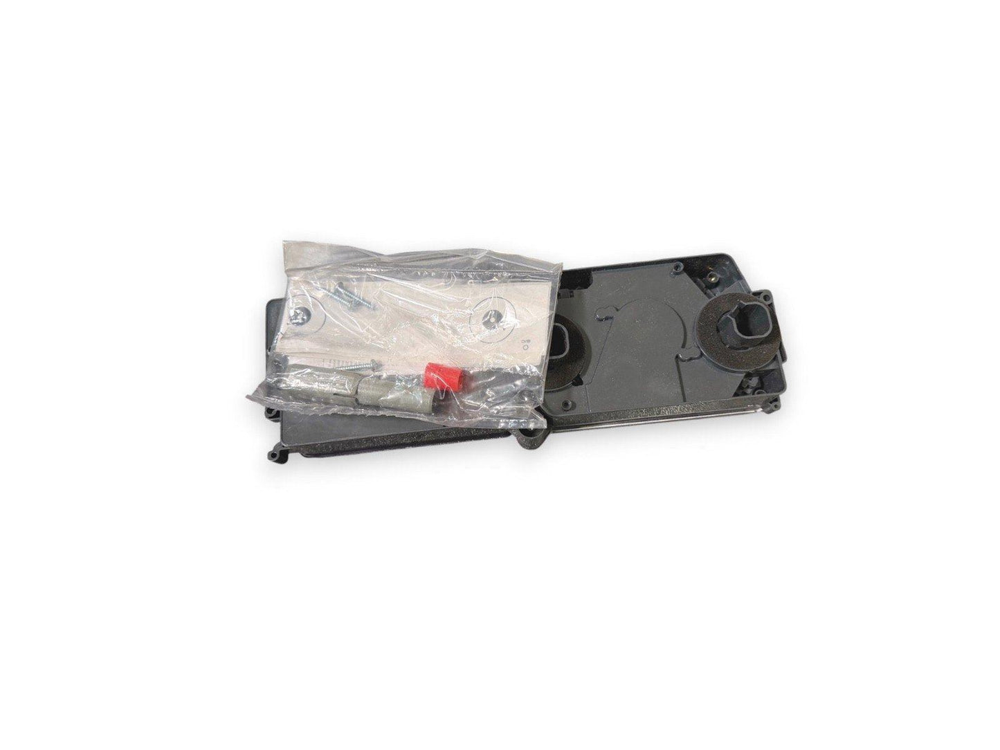 Fire alarm pull station kit with mounting hardware and red actuator, new surplus equipment