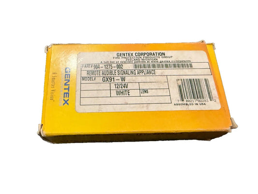Gentex GX91-W Fire Alarm Mini Horn White (NEW IN BOX) Gentex