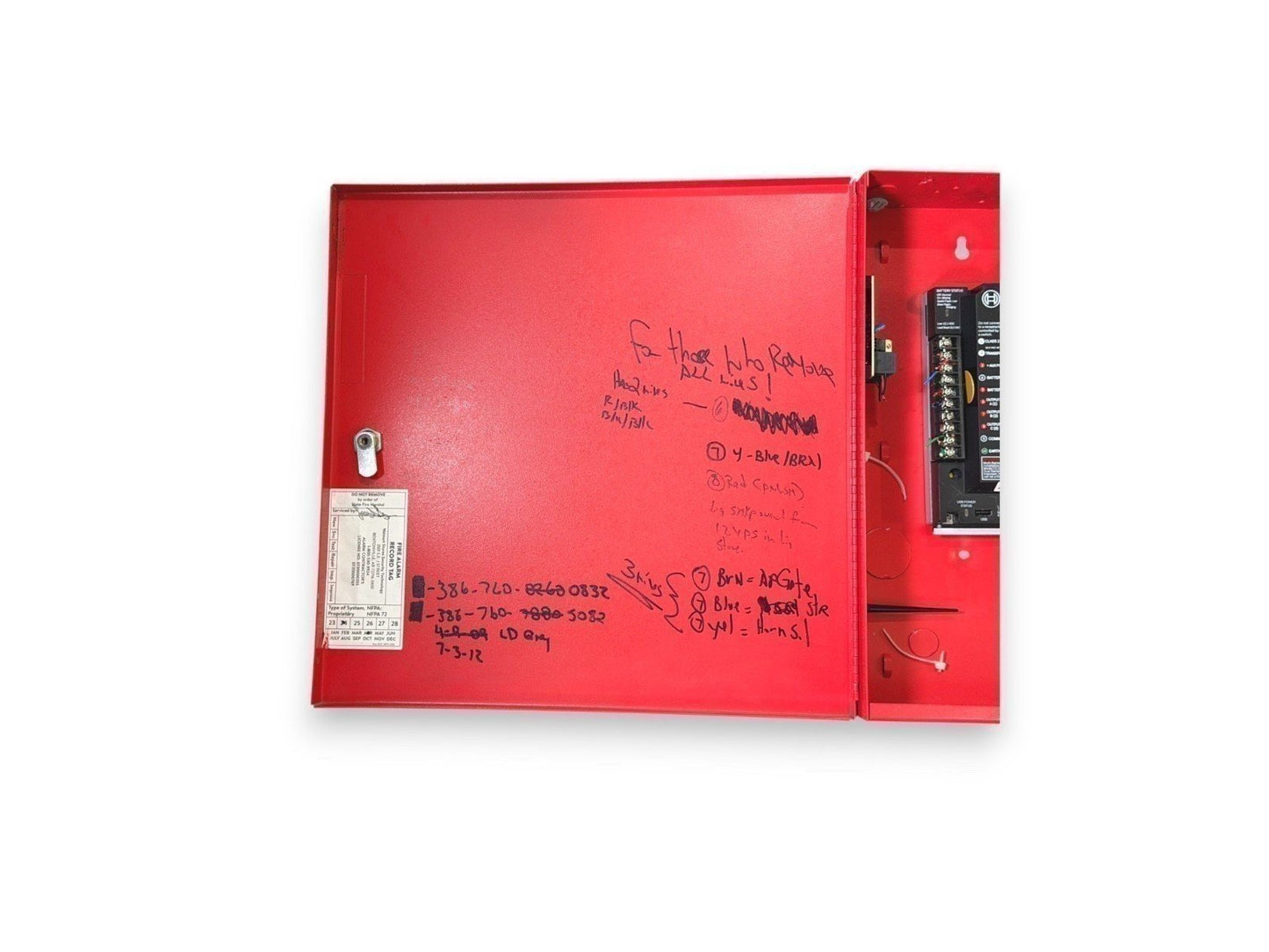 Bosch B9512G Fire Alarm Control Panel with Cabinet - PASSWORD UNKNOWN