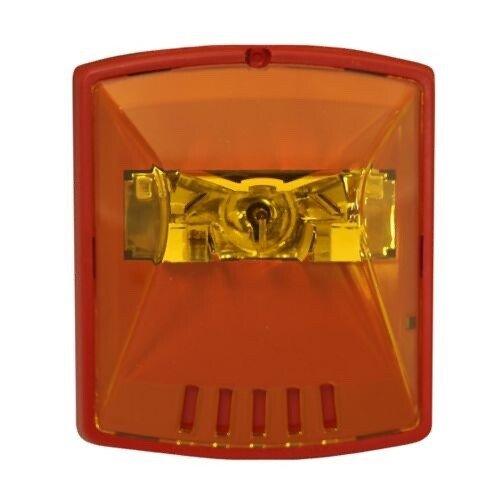 Eaton Wheelock STR-NA Strobe Wall Red Amber Lens No Text (NEW IN BOX)