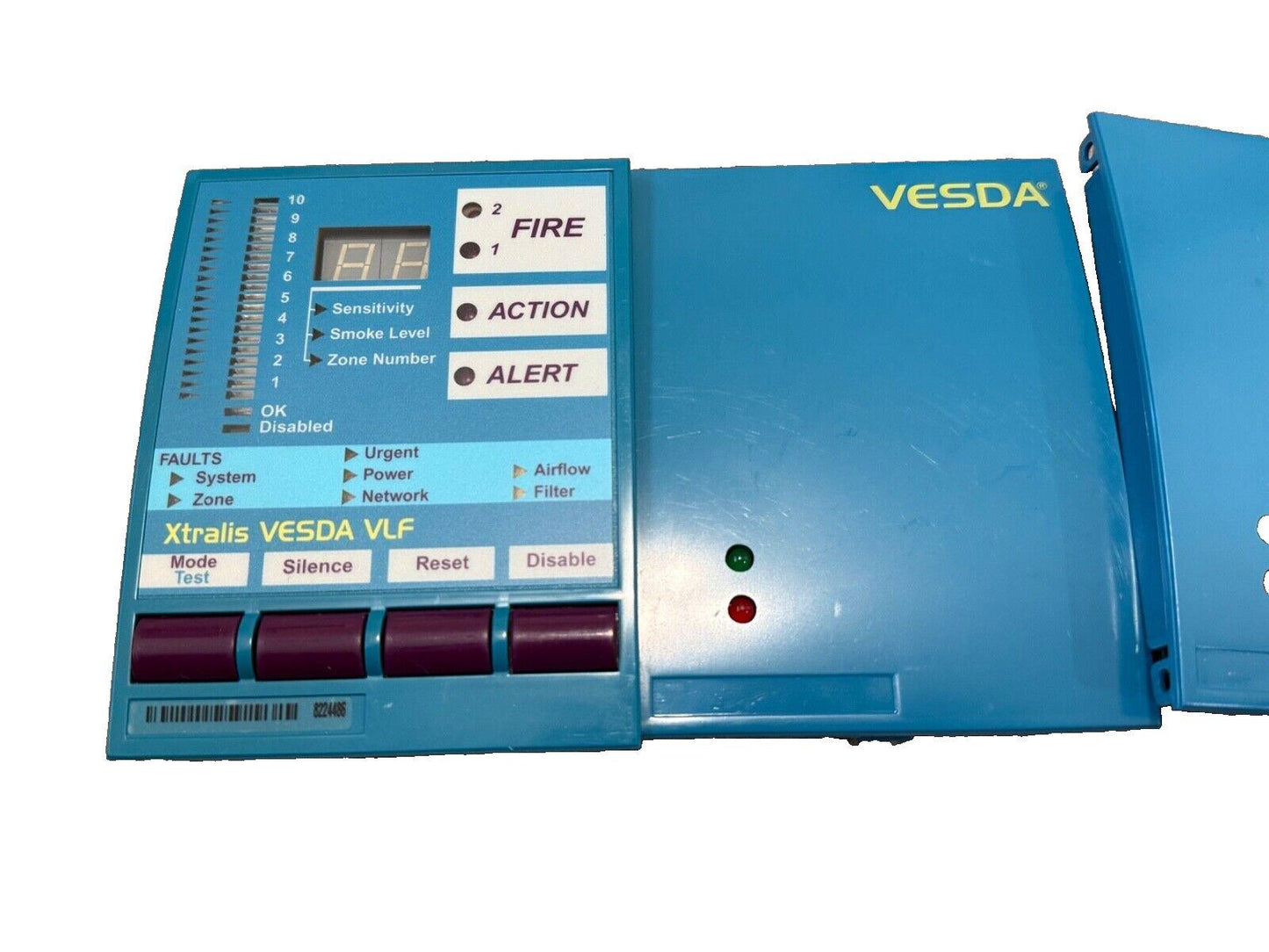 Xtralis VESDA VLF fire alarm control panel with digital display and status indicators