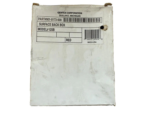 Gentex GSB Fire Alarm Surface Back Box Red (NEW IN BOX) Gentex