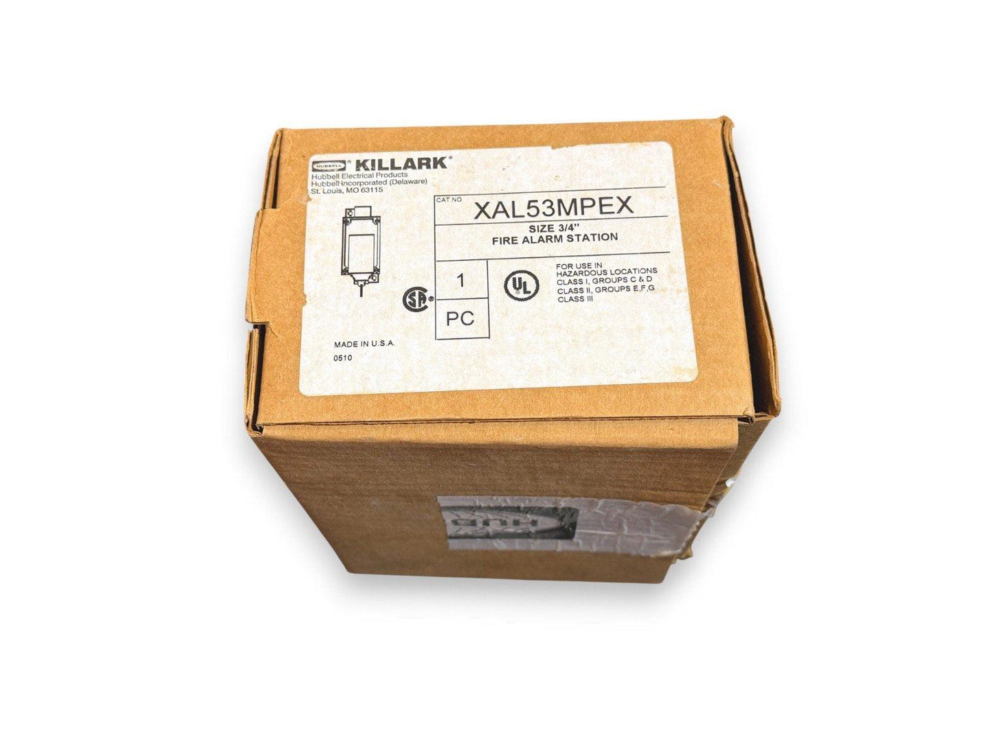 Killark XAL53MPEX 3/4" fire alarm station box for hazardous locations, UL listed, made in USA