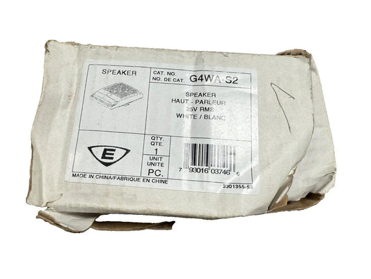 EST Edwards G4WA-S2 Fire Alarm Speaker Wall White (NEW IN BOX) Edwards