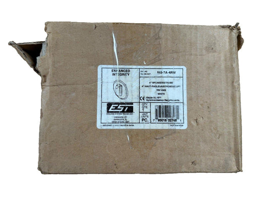 EST 4" fire alarm speaker strobe, model 965-7A-4RW, white, 70V RMS, meets UL 1971