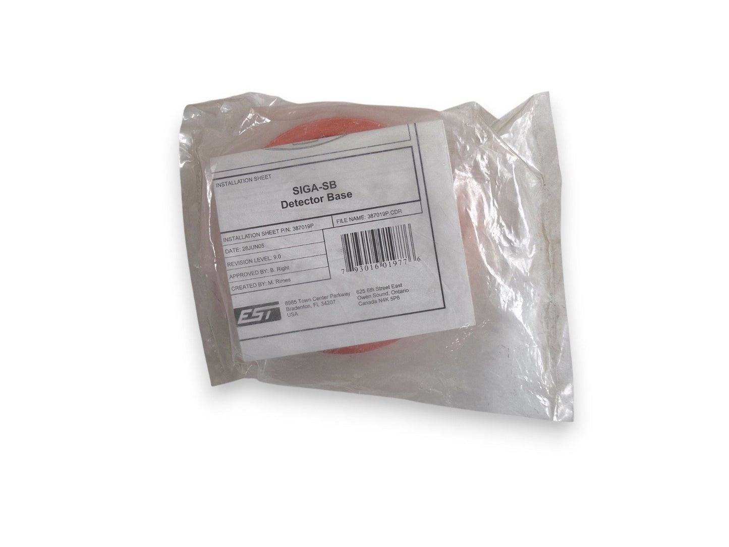 EST Edwards SIGA-SB4 Fire Alarm Detector Base (NEW IN BOX)