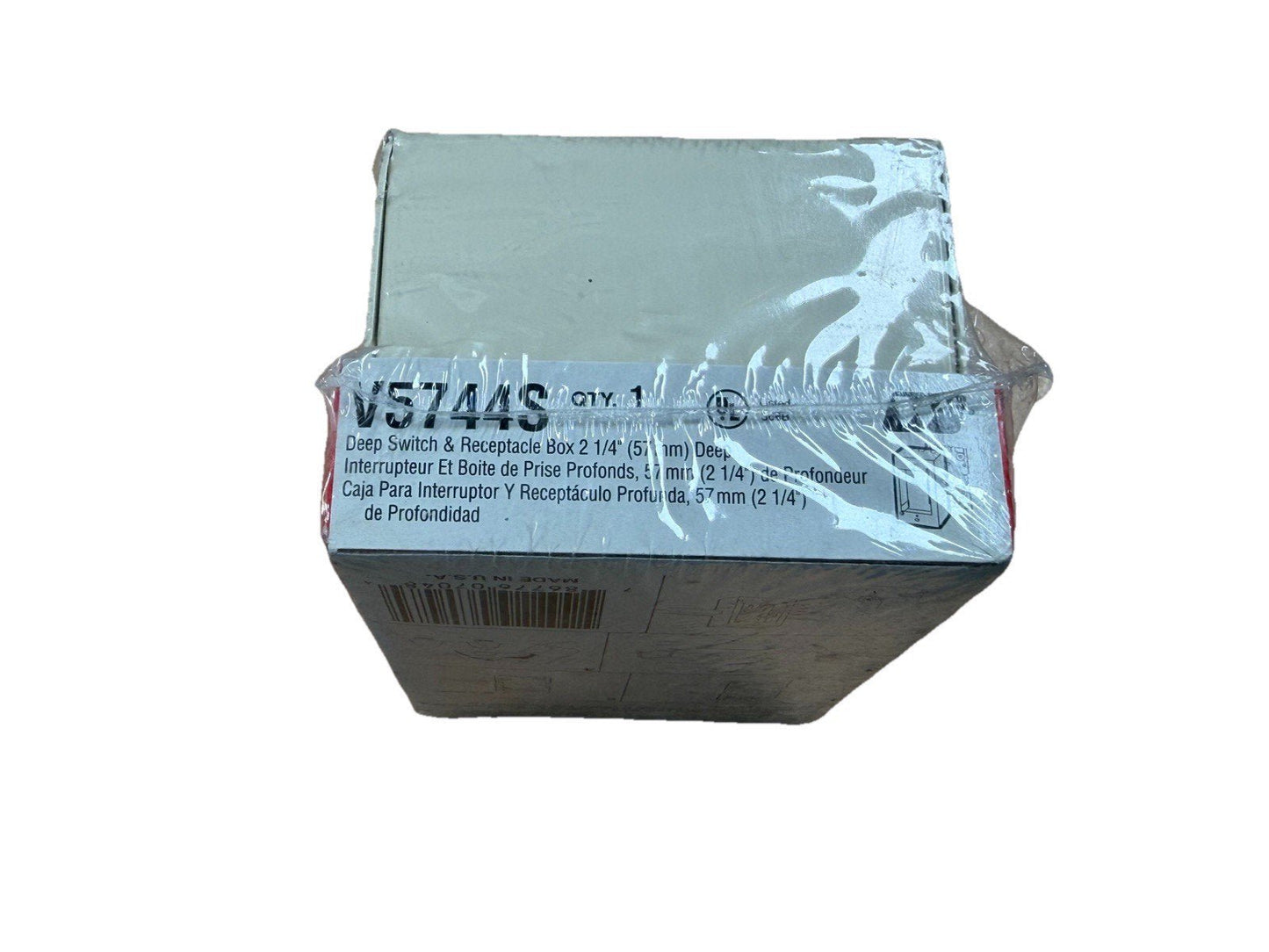 Legrand Wiremold V5744S Deep Switch and Receptacle Box 2 1/4" Deep (NEW IN BOX)