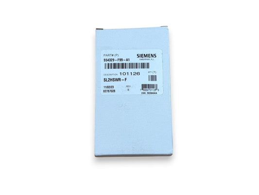 Siemens fire alarm component SL2HSWR-F in light blue packaging, part # S54329-F99-A1
