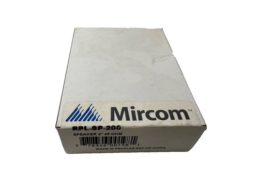 Mircom RPL-SP-200 Speaker 2" 45 OHM (NEW IN BOX) Mircom