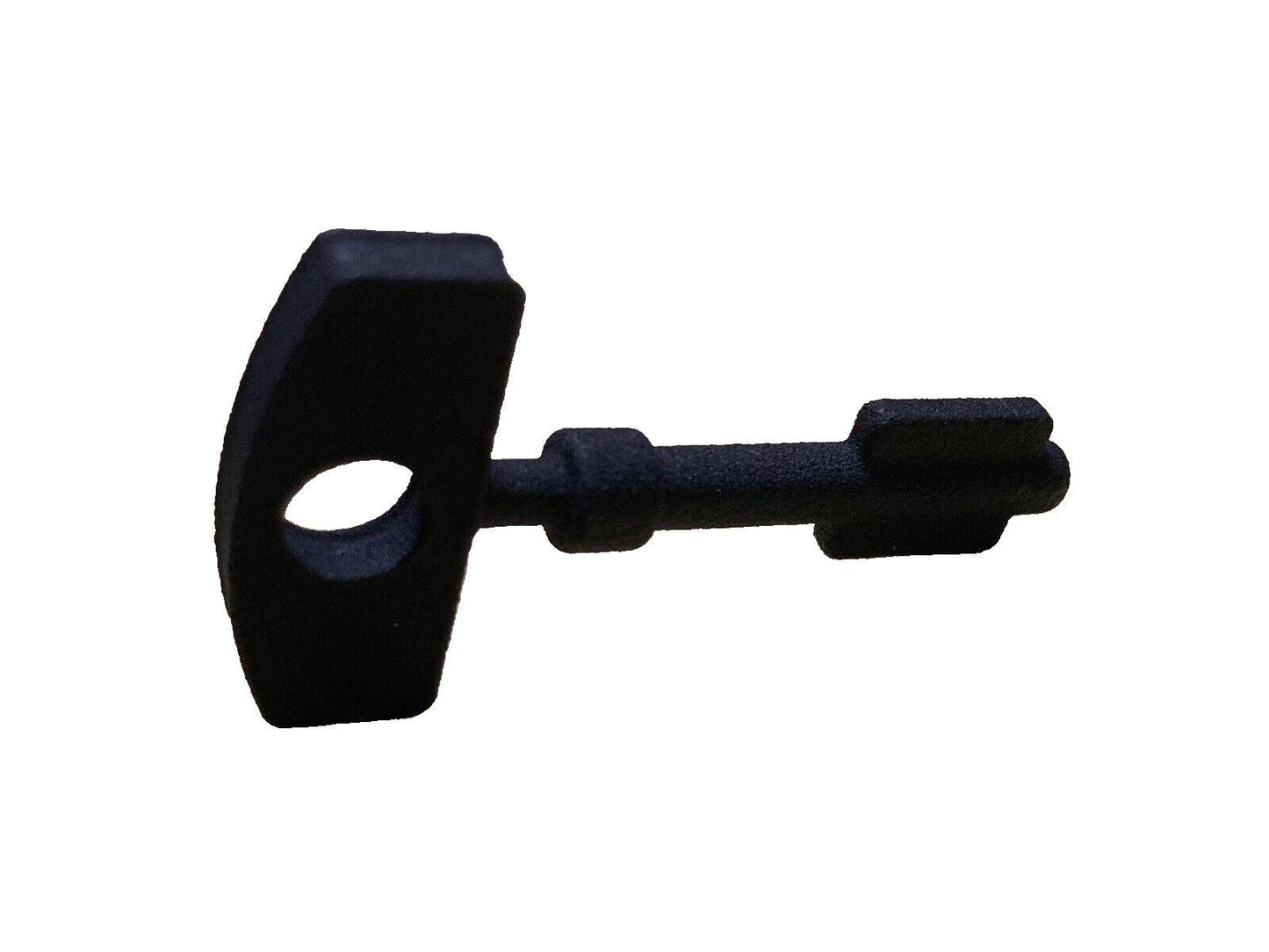 Black fire alarm key for system access and maintenance